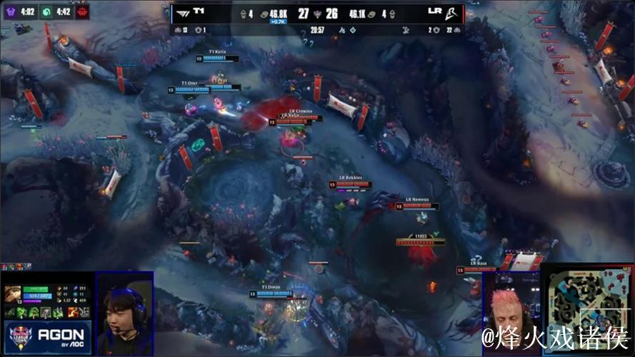 双C收割团战各自双杀，DK厄塔汗团0换4大胜T1